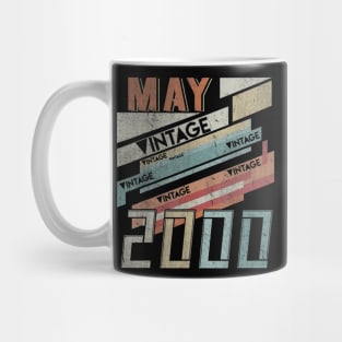 Born In MAY 2000 200th Years Old Retro Vintage Birthday Mug